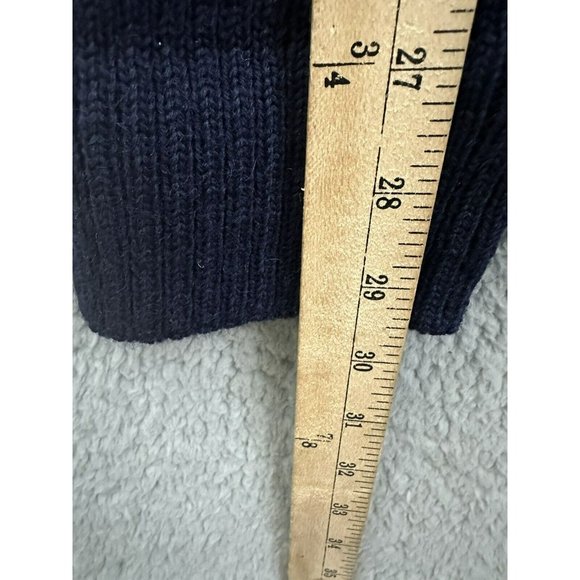 Brigade Quartermasters Sweater Mens XL Blue 100% Wool V Neck The Woolly Pully - Picture 6 of 6